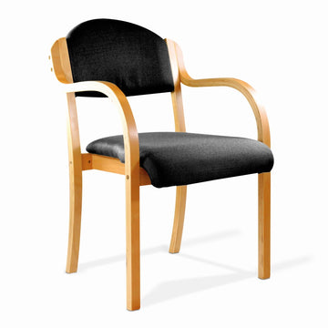 Twyford Wooden Framed Stacking Chair with Arms